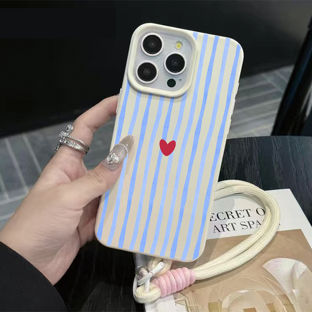 Vertical Stripes Hearts Phone  - Apple Iphone 15 Pro Max recension och pris