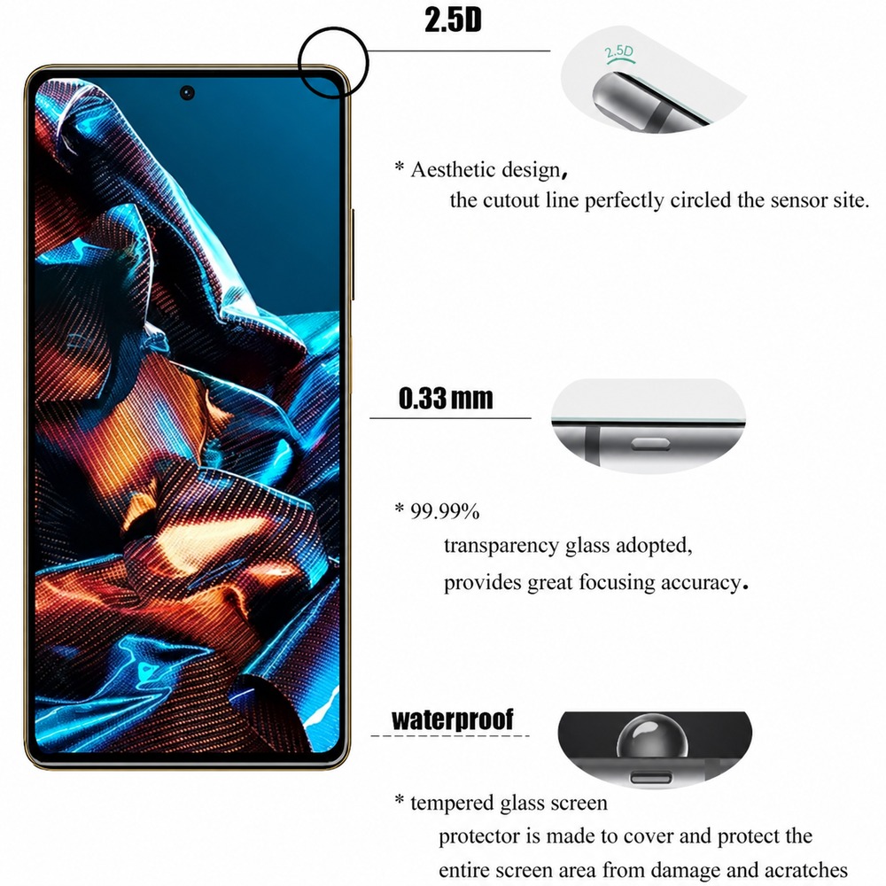 4PCS Tempered Glass For Realme - Realme C67 recension och pris