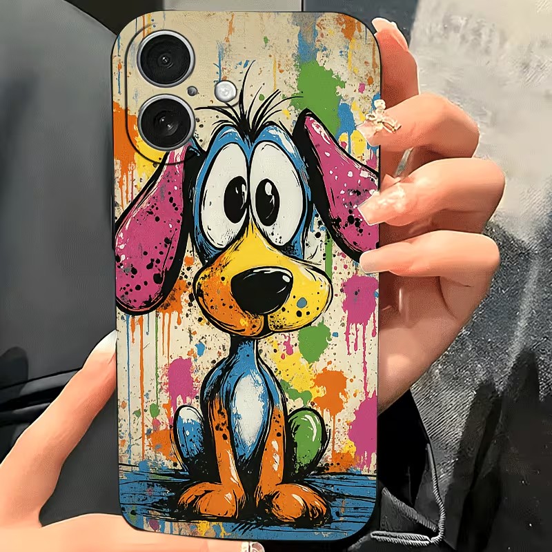 Graffiti Colored Puppy TPU Pho - Apple Iphone 15 Pro Max recension och pris