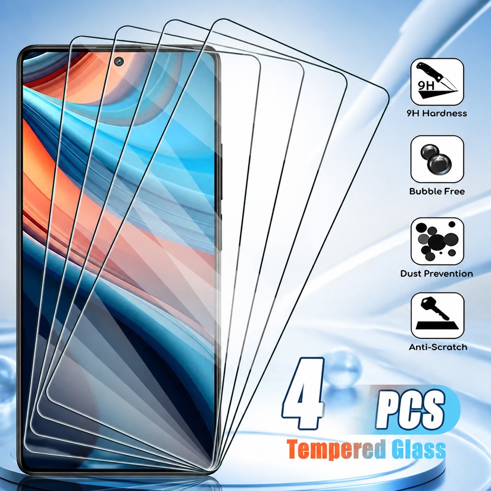 4PCS Tempered Glass For Realme - Realme C67 recension och pris